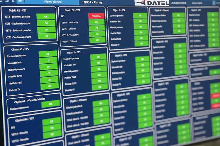 Fakultní nemocnice u sv. Anny v Brně | SCADA systém pro EPC projekt